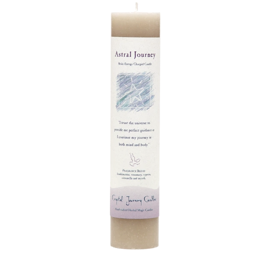 Reiki Herbal Pillar Candle Astral Journey