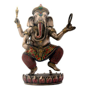 Statue || Ganesha Dancing on Lotus Statue