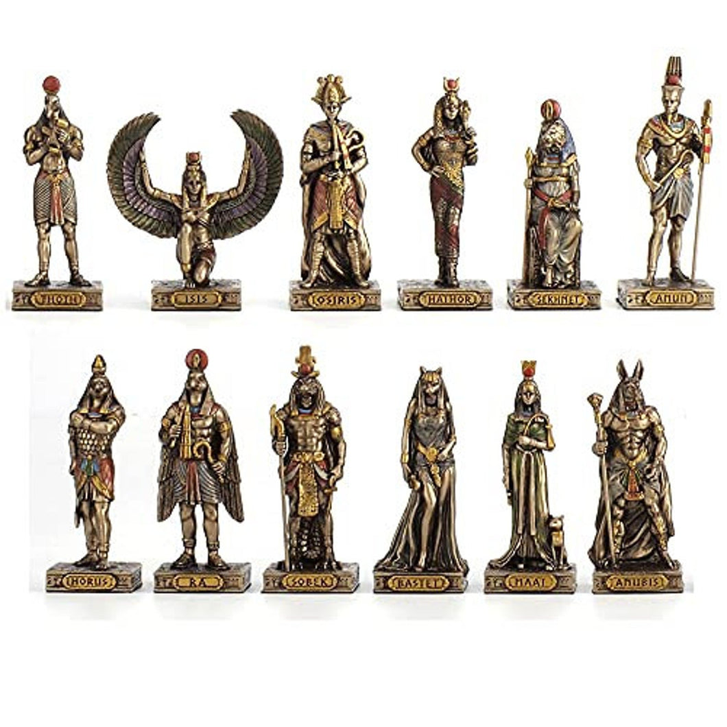 Mini Egyptian Gods Statues || Bronze