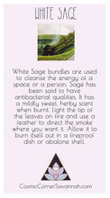 White Sage Smudge || Incense - Incense - Cosmic Corner Savannah