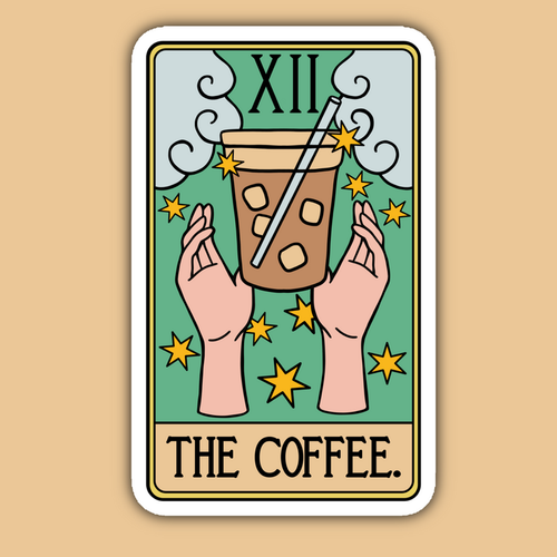 Sticker || Tarot Card || The Coffee