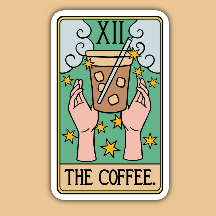 Sticker || Tarot Card || The Coffee